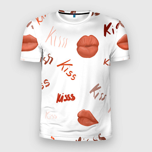 Мужская спорт-футболка Поцелуйчики / 3D-принт – фото 1