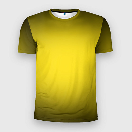 Мужская спорт-футболка Желтый градиент / 3D-принт – фото 1