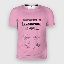 Мужская спорт-футболка Blackpink лого и подписи