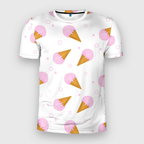 Мужская спорт-футболка Мороженое в жаркий день / 3D-принт – фото 1