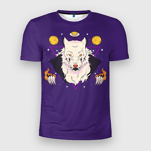 Мужская спорт-футболка Мистический волк / 3D-принт – фото 1