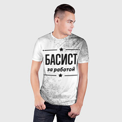 Футболка спортивная мужская Басист: за работой, цвет: 3D-принт — фото 2
