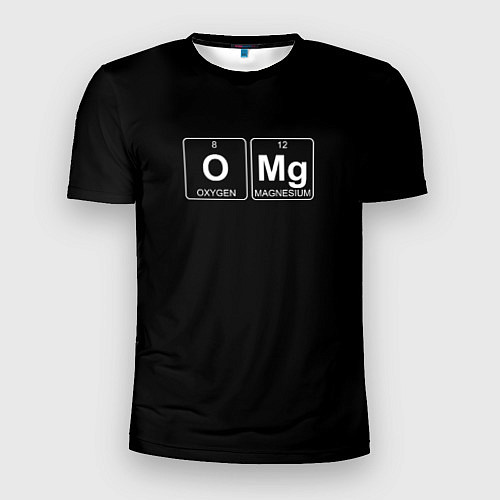 Мужская спорт-футболка OMG формула / 3D-принт – фото 1