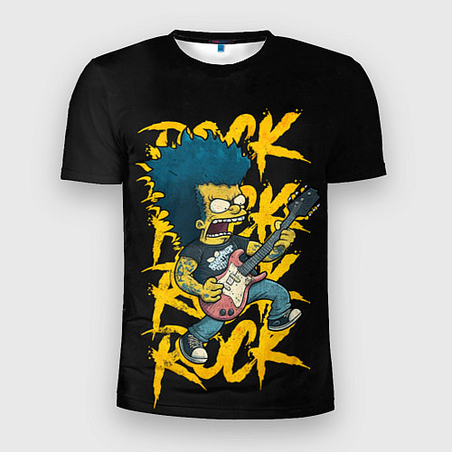Мужская спорт-футболка Rock Simpson / 3D-принт – фото 1