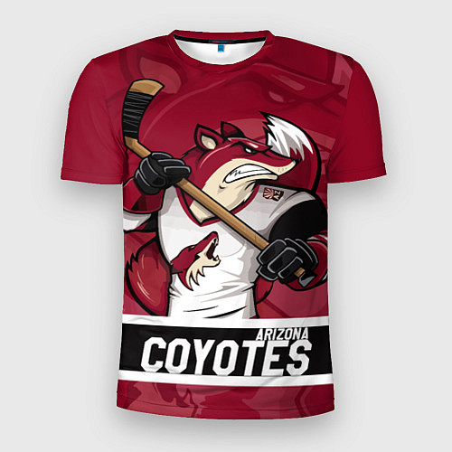 Мужская спорт-футболка Arizona Coyotes маскот / 3D-принт – фото 1