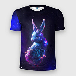 Мужская спорт-футболка Космический звёздный кролик