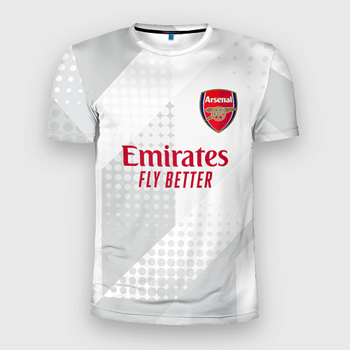 Мужская спорт-футболка Арсенал Лондон серая форма / 3D-принт – фото 1