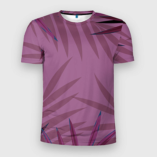 Мужская спорт-футболка Розовая пальма / 3D-принт – фото 1