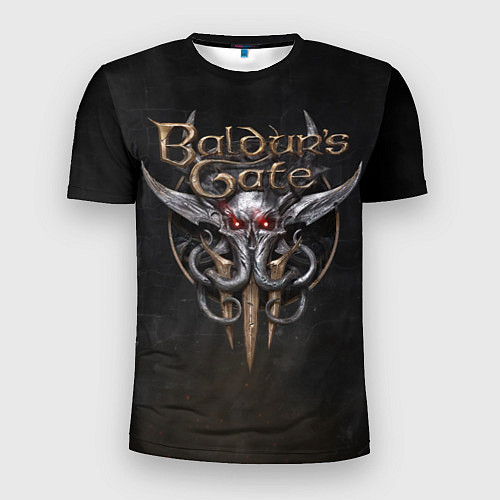 Мужская спорт-футболка Логотип Baldurs Gate 3 / 3D-принт – фото 1