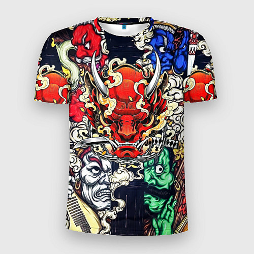 Мужская спорт-футболка Irazumi devil / 3D-принт – фото 1