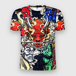 Мужская спорт-футболка Irazumi devil