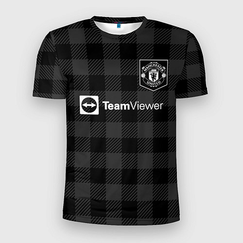 Мужская спорт-футболка ФК Манчестер Юнайтед темный / 3D-принт – фото 1