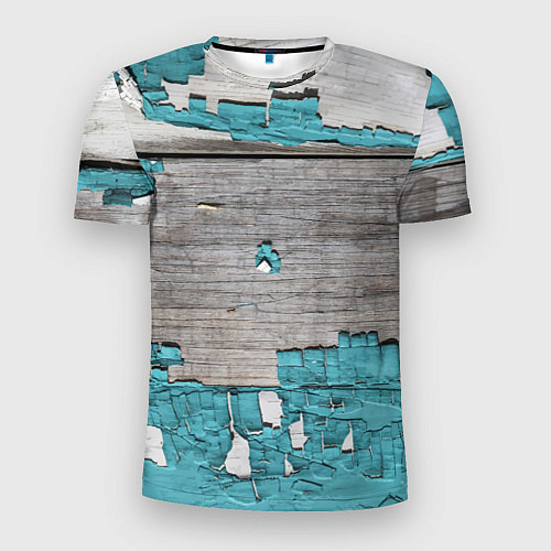 Мужская спорт-футболка Текстура облупившейся краски - авангард / 3D-принт – фото 1