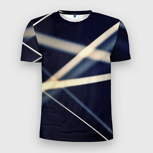 Мужская спорт-футболка Полосатая абстракция / 3D-принт – фото 1