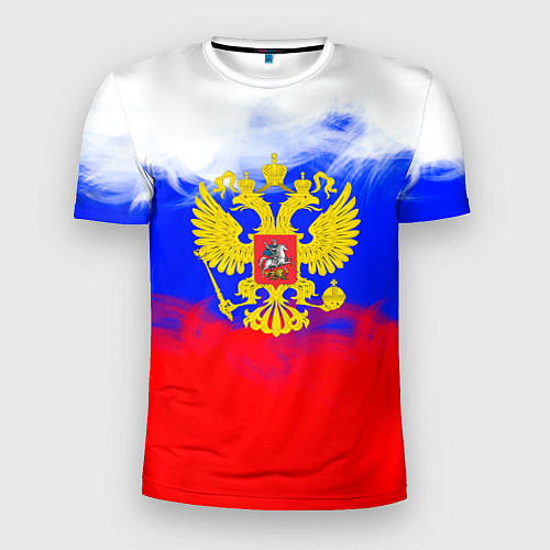 Мужская спорт-футболка Russia флаг герб / 3D-принт – фото 1