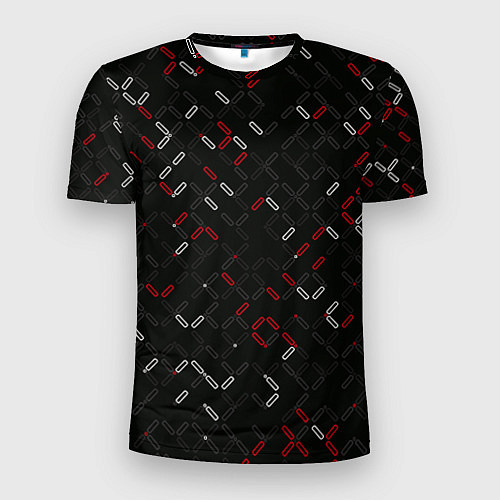 Мужская спорт-футболка Текстурный узор / 3D-принт – фото 1