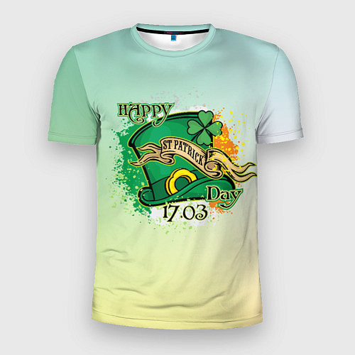 Мужская спорт-футболка День Святого Патрика 17-03 / 3D-принт – фото 1