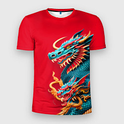 Мужская спорт-футболка Japanese dragon - irezumi