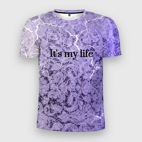 Мужская спорт-футболка Моя жизнь цитата / 3D-принт – фото 1