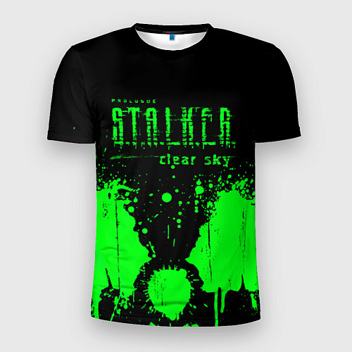 Мужская спорт-футболка Stalker clear sky radiation / 3D-принт – фото 1