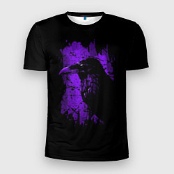 Мужская спорт-футболка Dark purple raven
