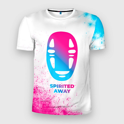 Мужская спорт-футболка Spirited Away neon gradient style / 3D-принт – фото 1