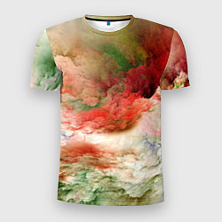 Мужская спорт-футболка Цветная туманность