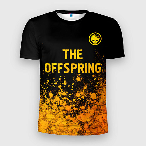 Мужская спорт-футболка The Offspring - gold gradient: символ сверху / 3D-принт – фото 1