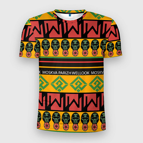Мужская спорт-футболка Цвета африки / 3D-принт – фото 1