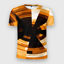 Мужская спорт-футболка Абстрактный золотистый паттерн