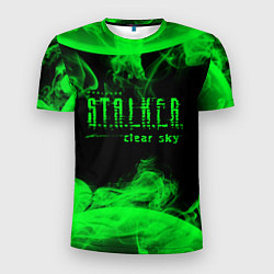 Мужская спорт-футболка Stalker clear sky radiation art