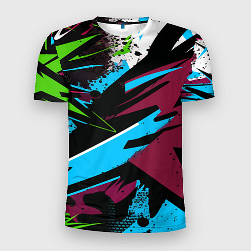 Мужская спорт-футболка Граффити текстура / 3D-принт – фото 1
