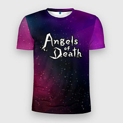 Мужская спорт-футболка Angels of Death gradient space