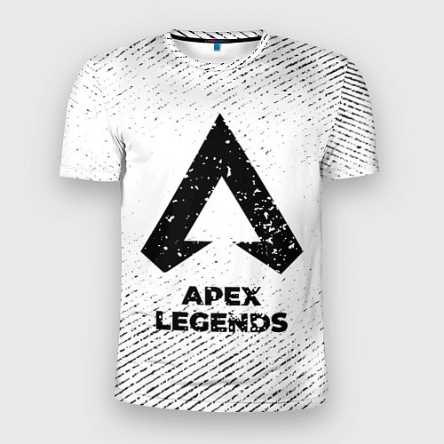 Мужская спорт-футболка Apex Legends с потертостями на светлом фоне / 3D-принт – фото 1