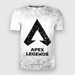 Мужская спорт-футболка Apex Legends с потертостями на светлом фоне
