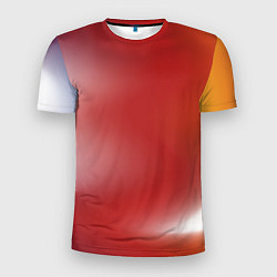 Футболка спортивная мужская Градиент красный, цвет: 3D-принт