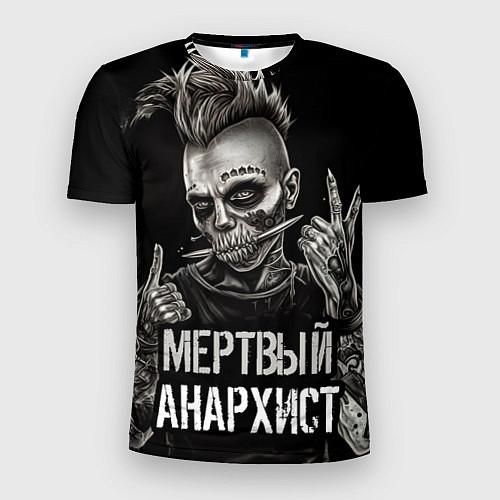 Мужская спорт-футболка Мертвый анархист панк / 3D-принт – фото 1