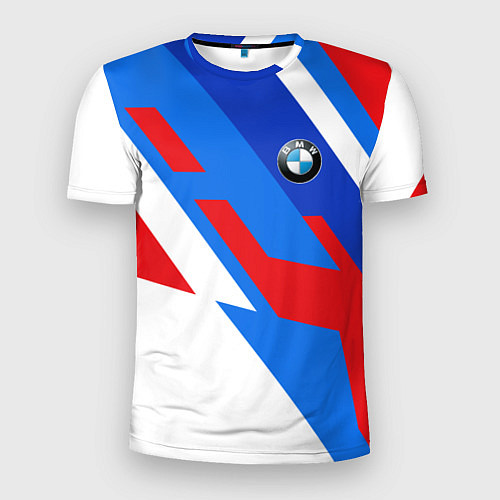 Мужская спорт-футболка BMW m colors / 3D-принт – фото 1
