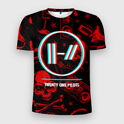 Мужская спорт-футболка Twenty One Pilots rock glitch