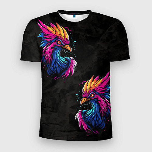 Мужская спорт-футболка Киберпанк Птица / 3D-принт – фото 1