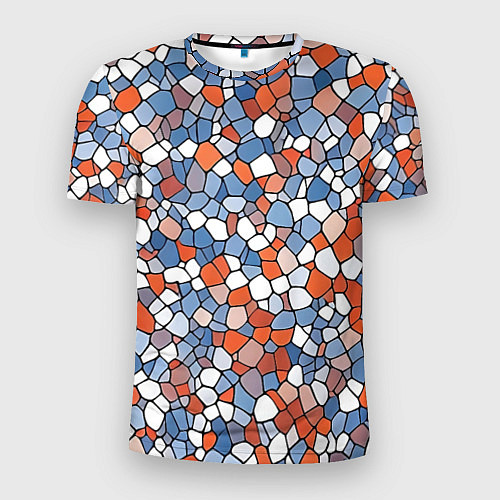 Мужская спорт-футболка Красочная мозаика / 3D-принт – фото 1