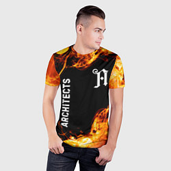 Футболка спортивная мужская Architects и пылающий огонь, цвет: 3D-принт — фото 2