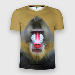 Мужская спорт-футболка Мандрил обезьяна