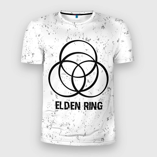 Мужская спорт-футболка Elden Ring glitch на светлом фоне / 3D-принт – фото 1