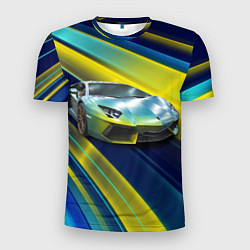 Мужская спорт-футболка Суперкар Lamborghini Reventon