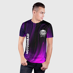 Футболка спортивная мужская Motorhead violet plasma, цвет: 3D-принт — фото 2