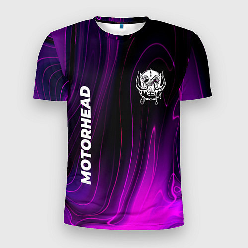 Мужская спорт-футболка Motorhead violet plasma / 3D-принт – фото 1