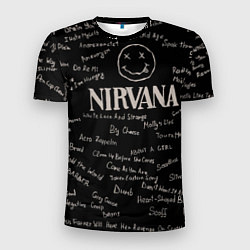 Мужская спорт-футболка Nirvana pattern