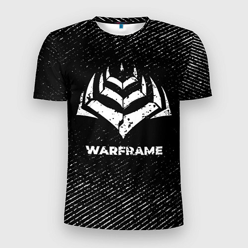 Мужская спорт-футболка Warframe с потертостями на темном фоне / 3D-принт – фото 1