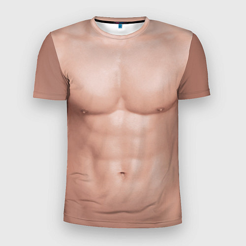 Мужская спорт-футболка Мужской торс качка с мышцами - идеальное тело с му / 3D-принт – фото 1